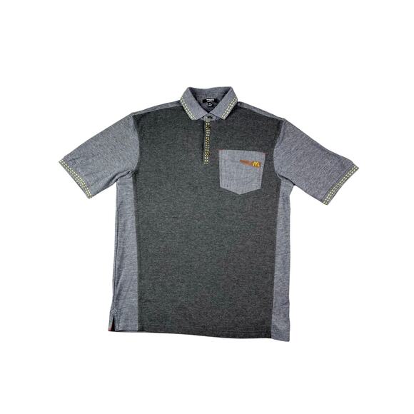 Timeless Elements Mcdonald's Polo Shirt Men's Small Regular Short Sleeve Gray - Picture 1 of 5